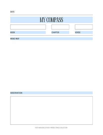 Marble Grace Collection - Blue