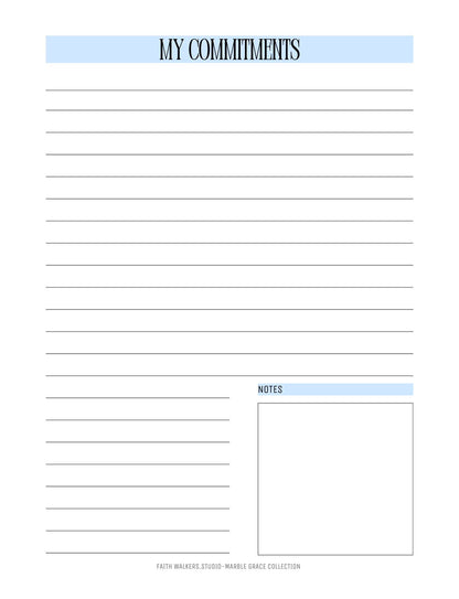 Marble Grace Collection - Blue