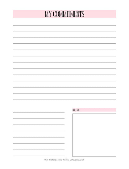 Marble Grace Collection - Pink