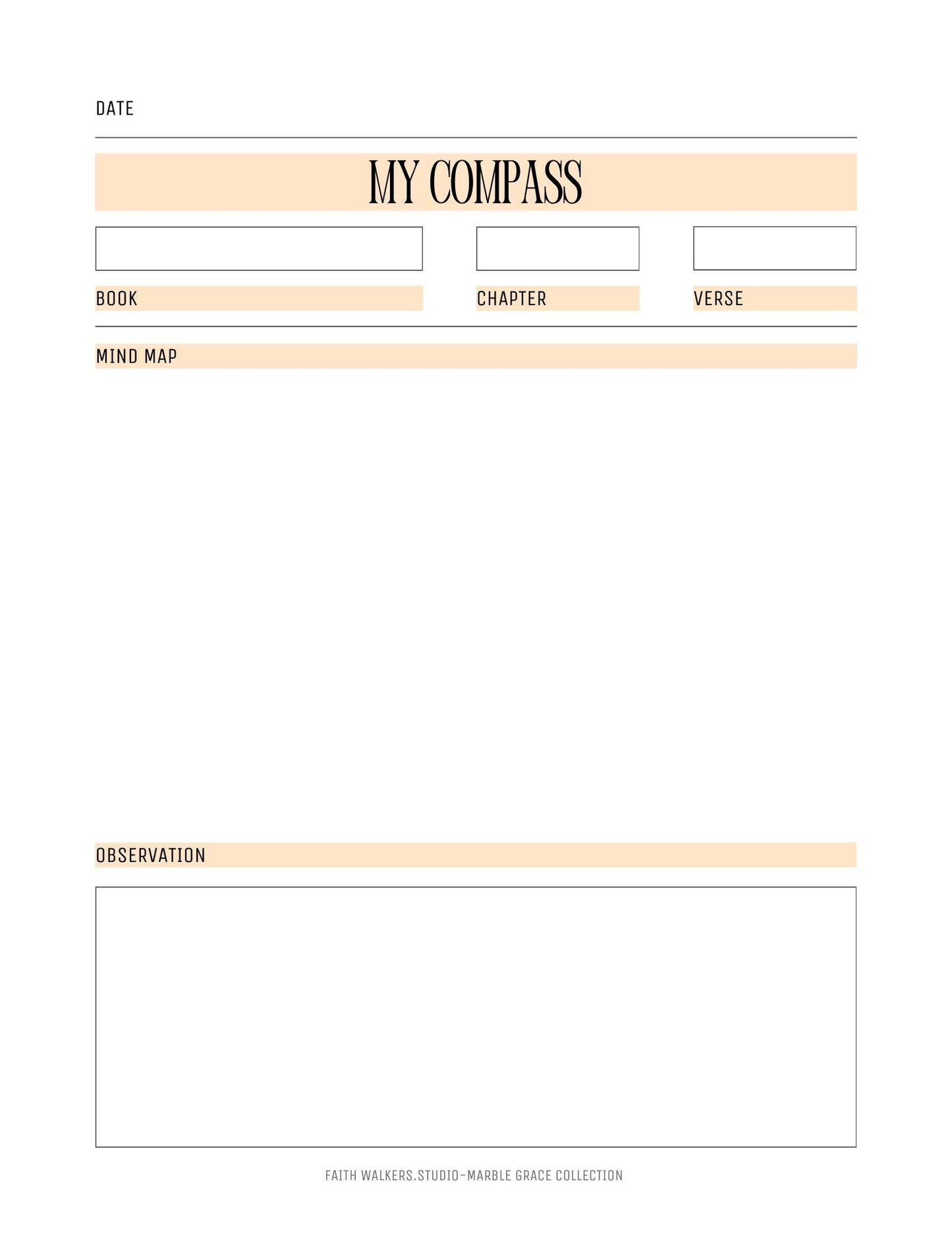 Marble Grace Collection - Orange