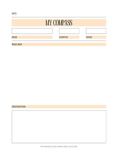 Marble Grace Collection - Orange