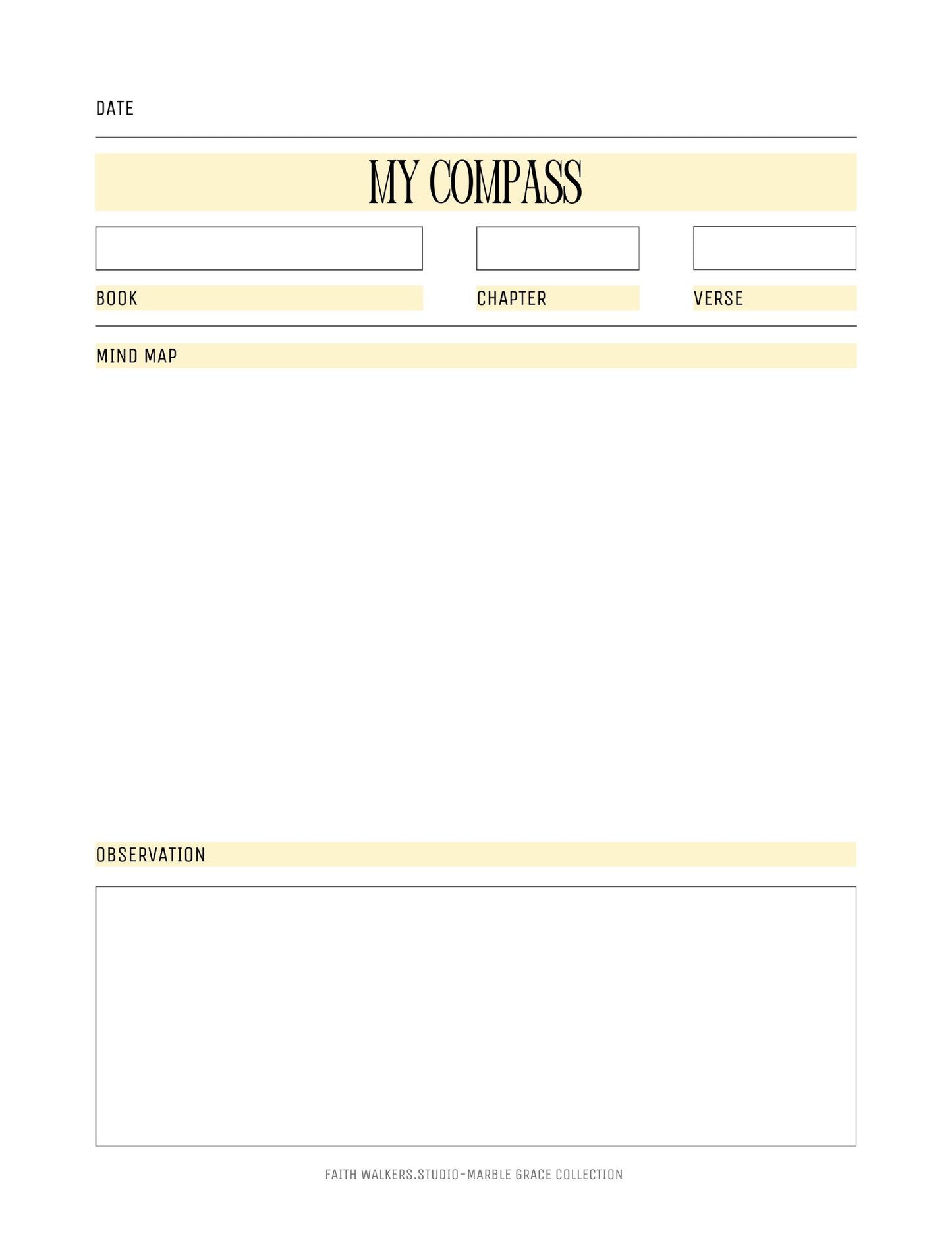 Marble Grace Collection - Yellow