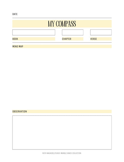 Marble Grace Collection - Yellow